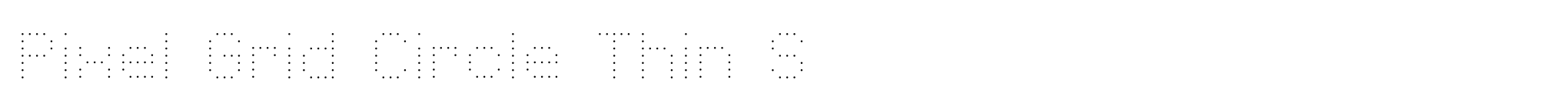 Pixel Grid Circle Thin S image